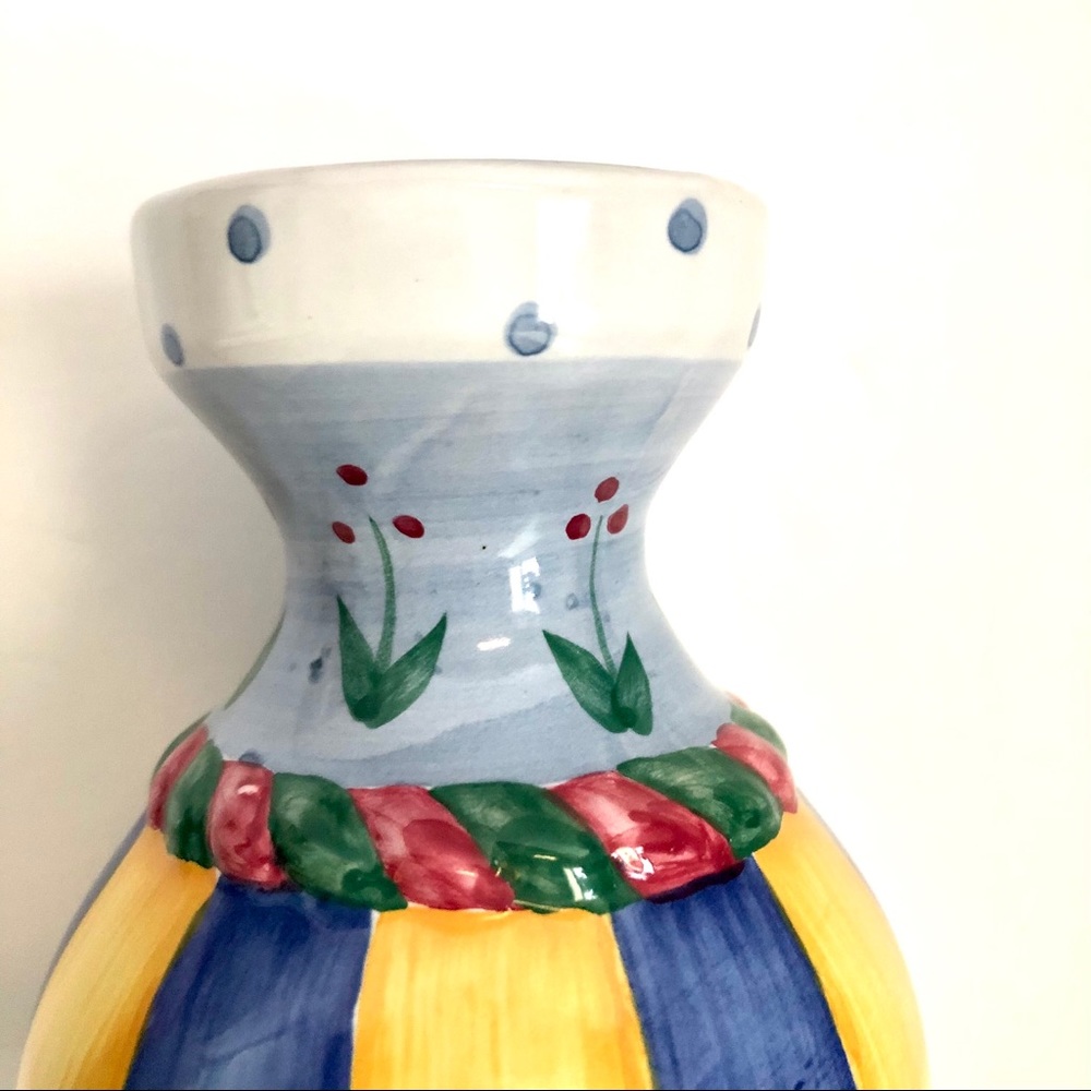 Colorful Hand-Painted Candleholder - Picture 2 of 9